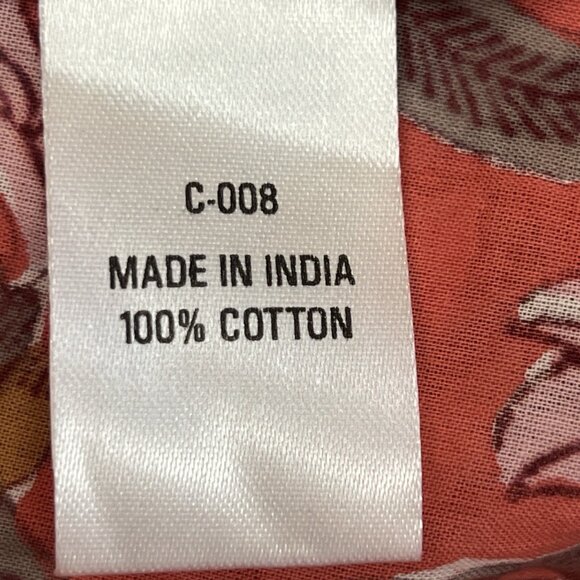 Anokhi Red Belted Midi Dress Size S Small - Picture 7 of 7